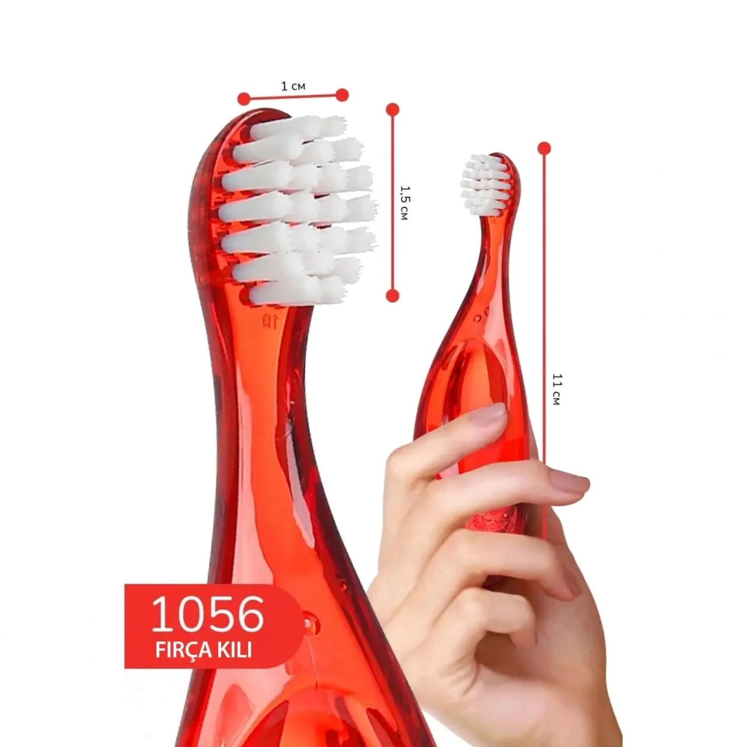 R.o.c.s. Baby 0-3 Yaş Bebek Diş Fırçası Kırmızı