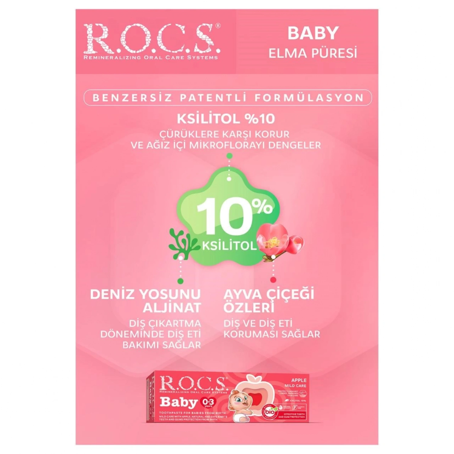 R.o.c.s. Baby 0-3 Yaş Elma Püresi Diş Macunu 35ml