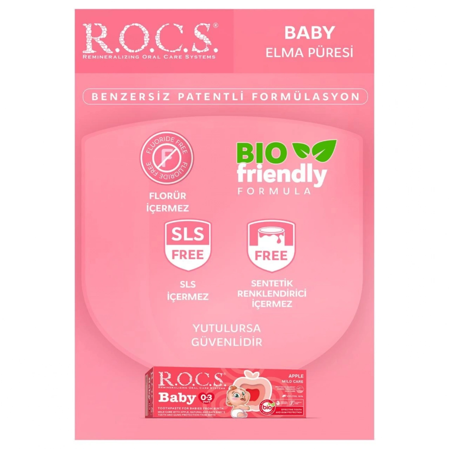R.o.c.s. Baby 0-3 Yaş Elma Püresi Diş Macunu 35ml