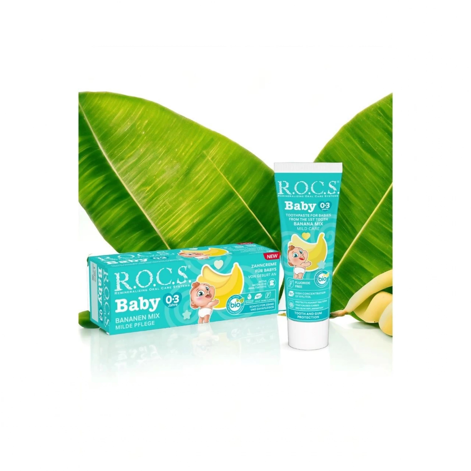 R.o.c.s. Baby 0-3 Yaş Muz Püresi Tadında Florürsüz Diş Macunu 45gr