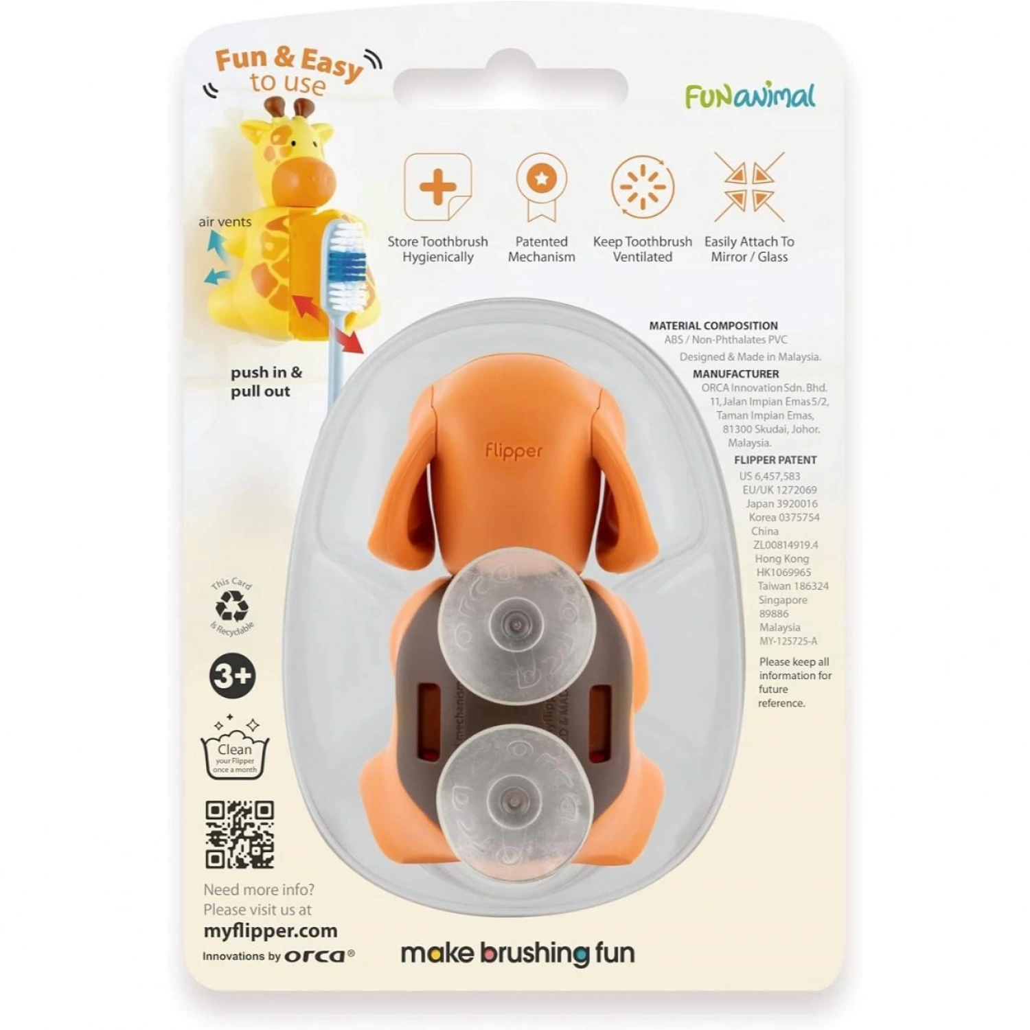 R.o.c.s. Flipper Hijyenik Diş Fırçası Kabı Köpek