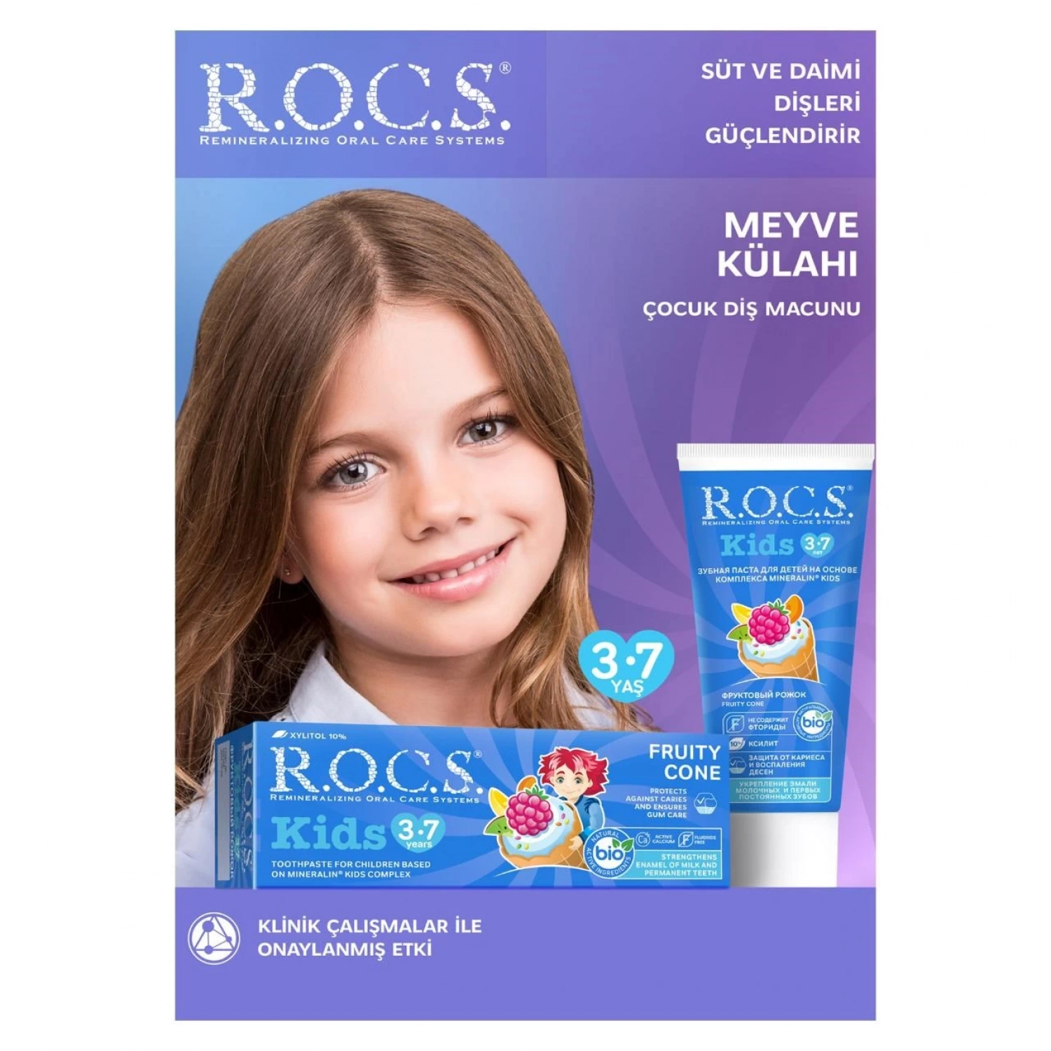 R.o.c.s. Kids 3-7 Yaş Meyve Külahı Diş Macunu 35ml