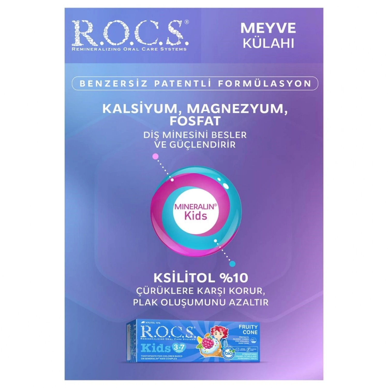 R.o.c.s. Kids 3-7 Yaş Meyve Külahı Diş Macunu 35ml