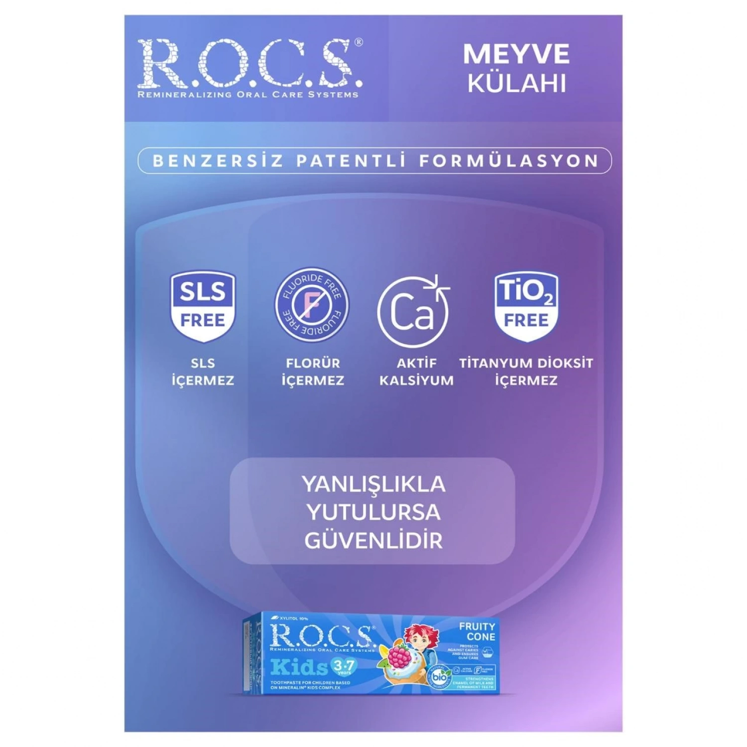 R.o.c.s. Kids 3-7 Yaş Meyve Külahı Diş Macunu 35ml