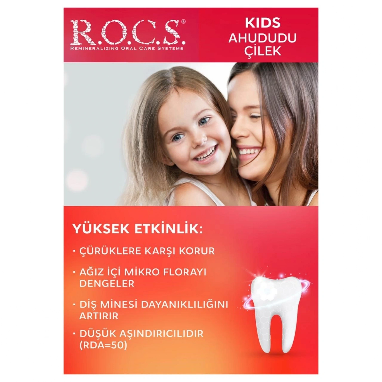 R.o.c.s. Kids 4-7 Yaş Ahududu Çilek Diş Macunu 35ml
