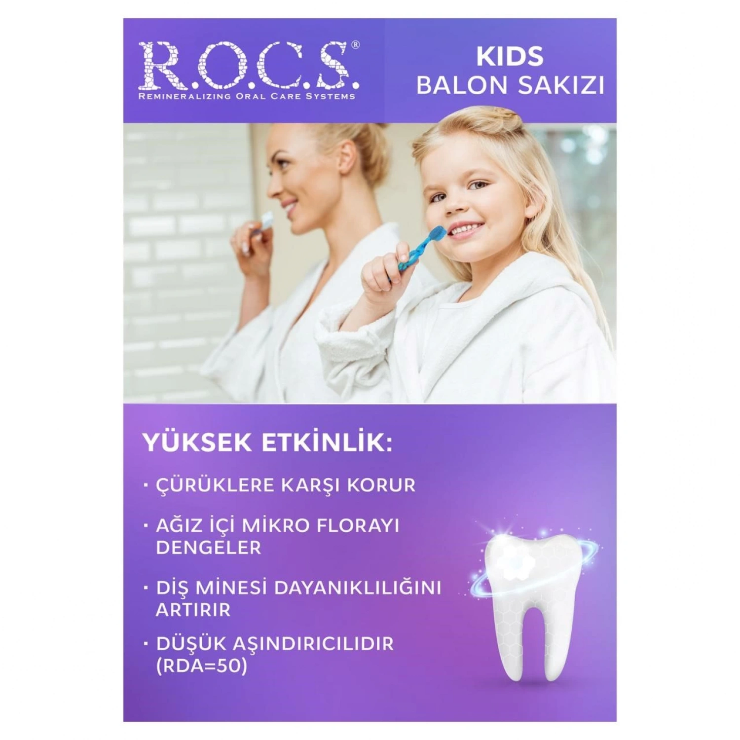 R.o.c.s. Kids 4-7 Yaş Balon Sakızı Diş Macunu 45 gr
