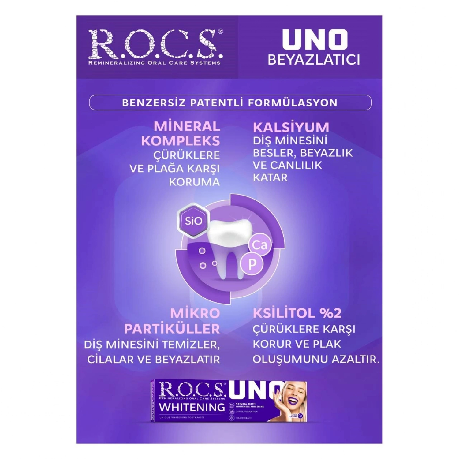 R.o.c.s. Uno Hızlı Beyazlatıcı Diş Macunu 74g