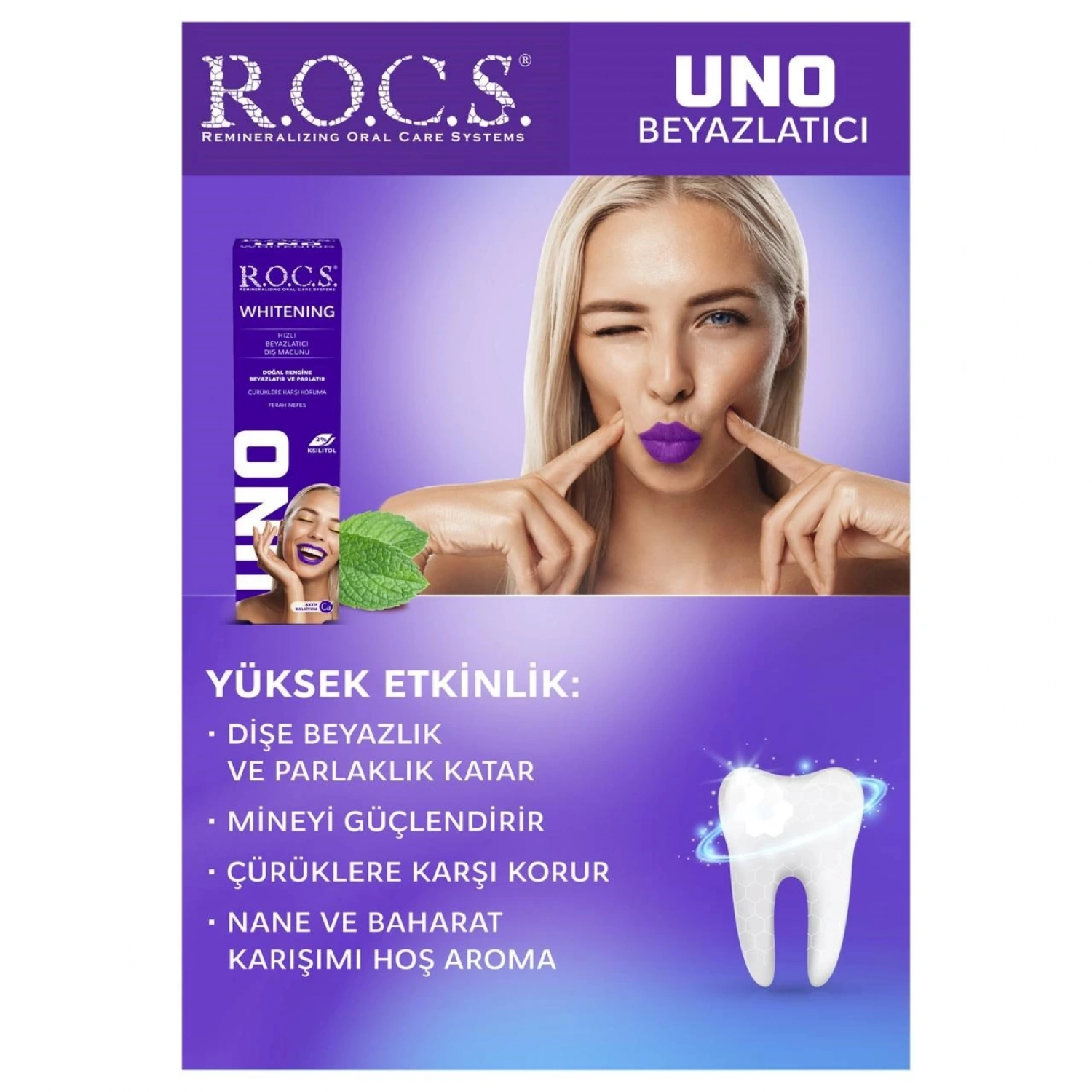 R.o.c.s. Uno Hızlı Beyazlatıcı Diş Macunu 74g