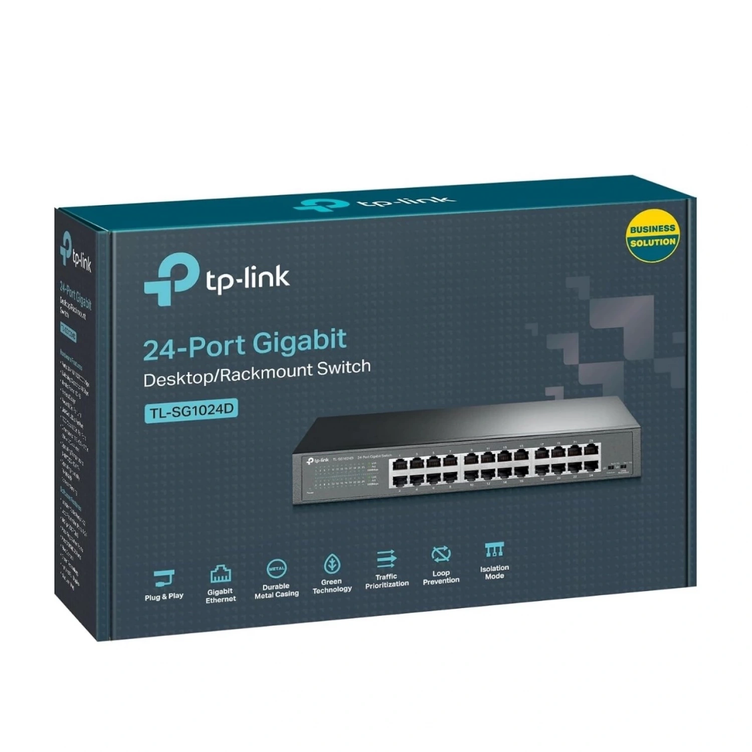 TP-Link TL-SG1024D 24 Port Gigabit 10/100/1000 Mbps Çelik Kasa Rackmount Yönetilemez Switch