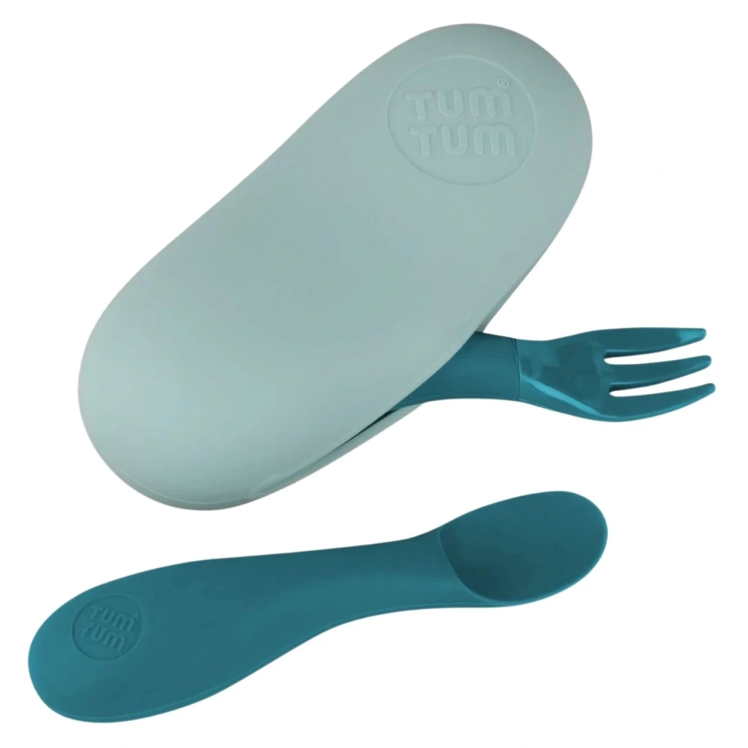 Tum Tum Kutulu Silikon Kaşık Çatal Seti - Boris Bear