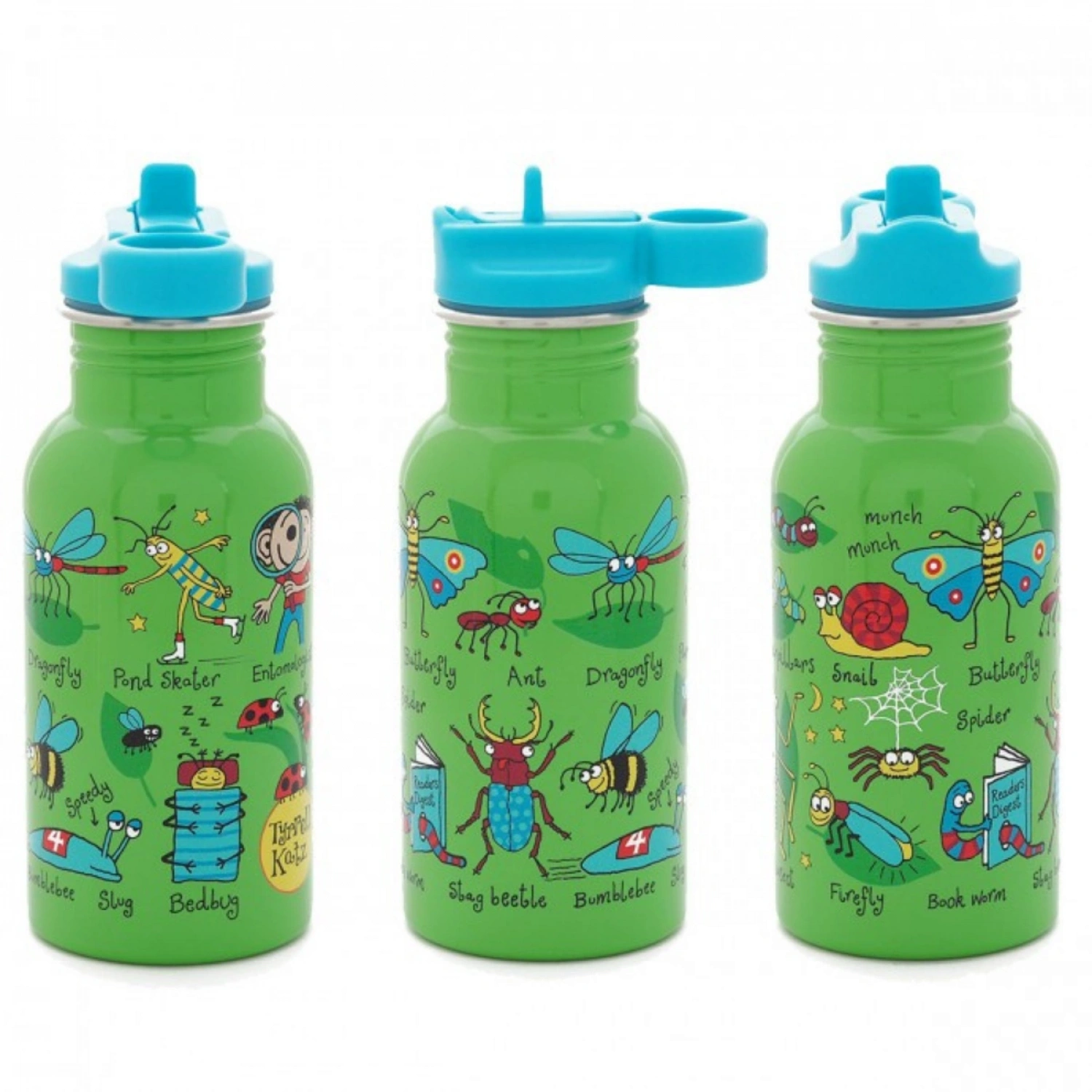 Tyrrell Katz Pipetli Çelik Matara 400ml - Bugs