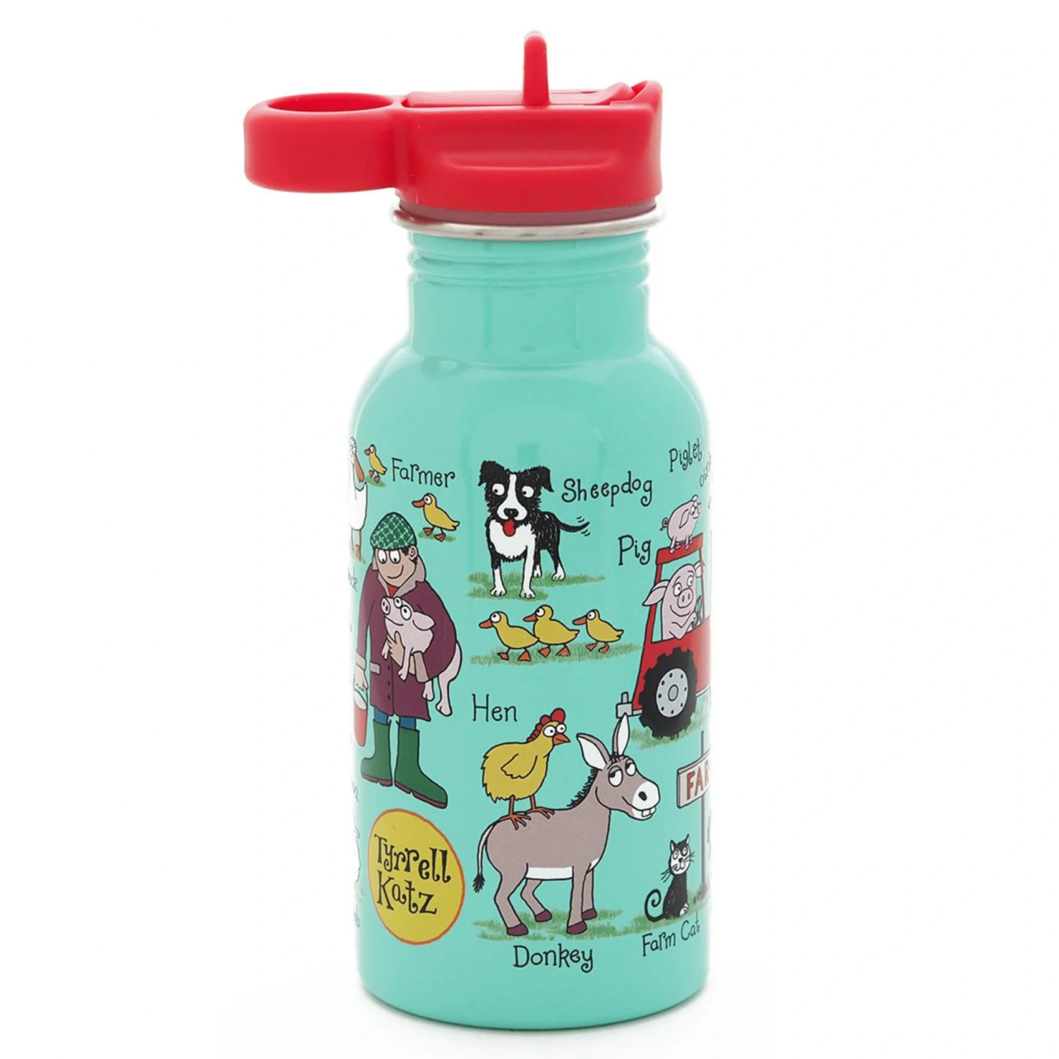 Tyrrell Katz Pipetli Çelik Matara 400ml - Farmyard