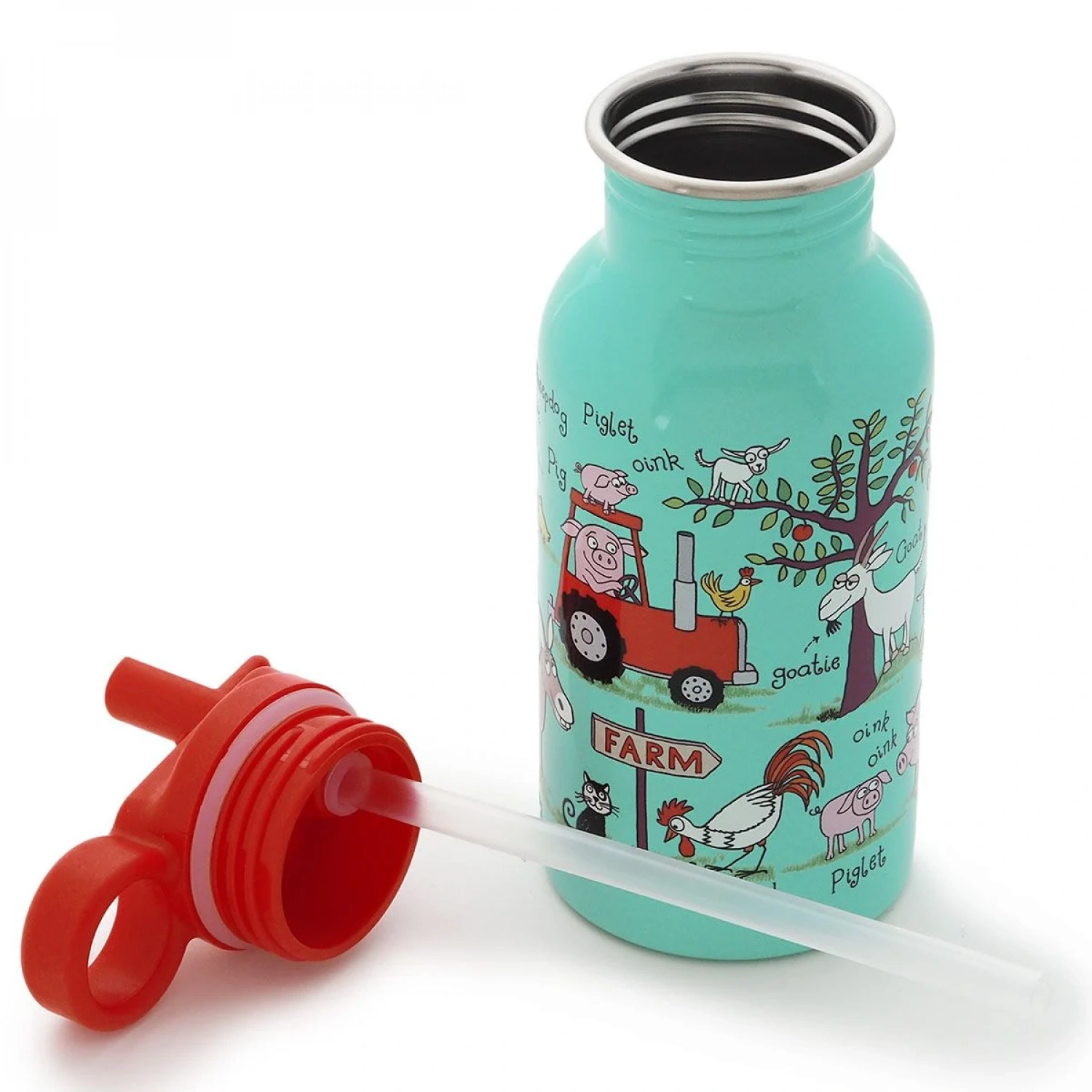 Tyrrell Katz Pipetli Çelik Matara 400ml - Farmyard