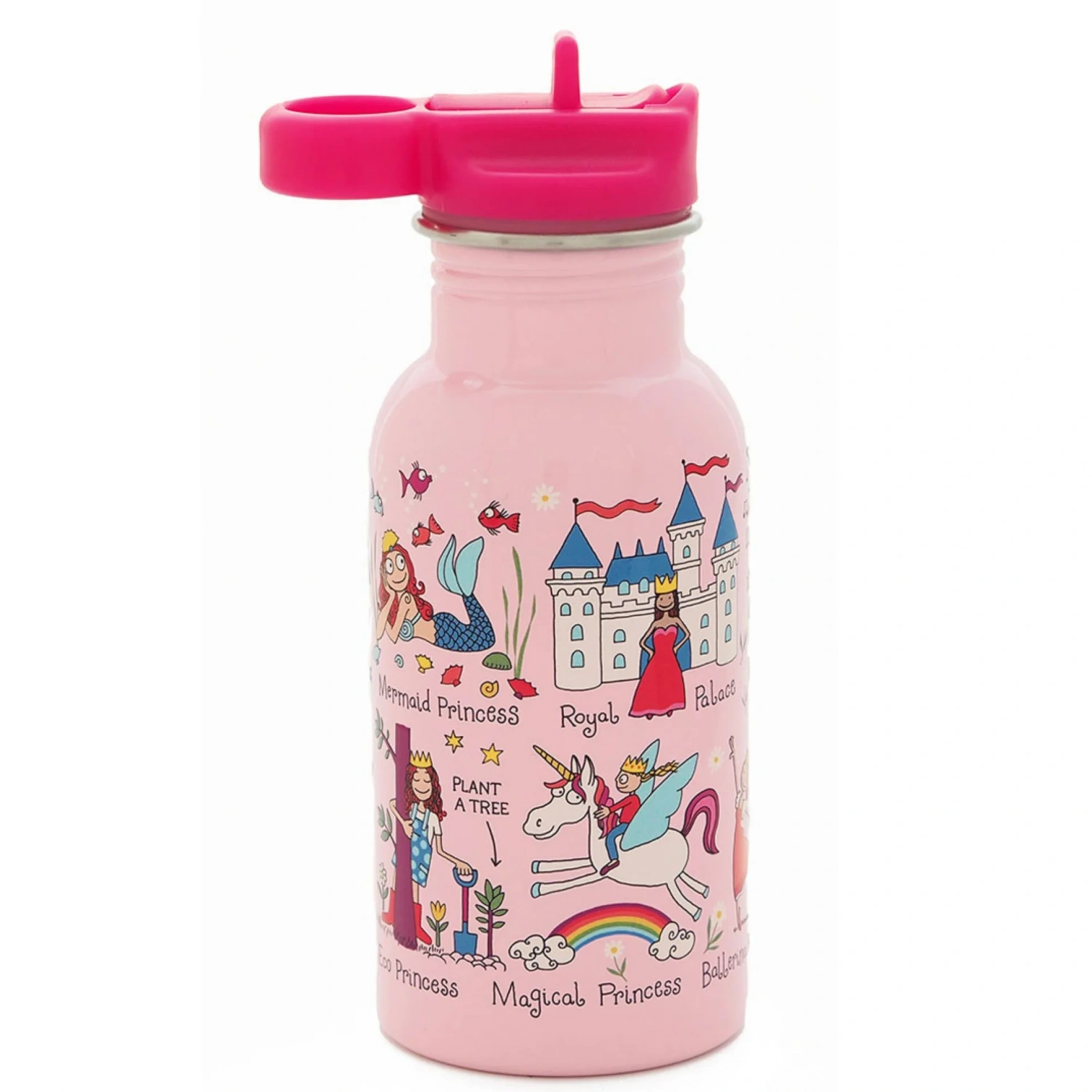 Tyrrell Katz Pipetli Çelik Matara 400ml - Princess