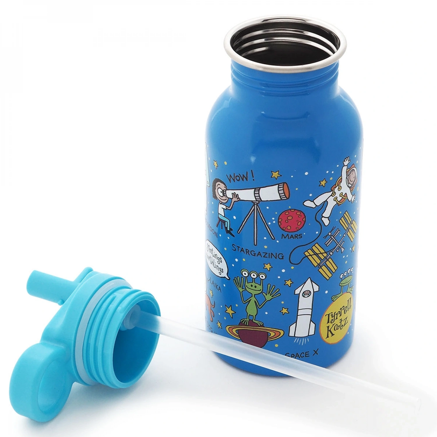 Tyrrell Katz Pipetli Çelik Matara 400ml - Space