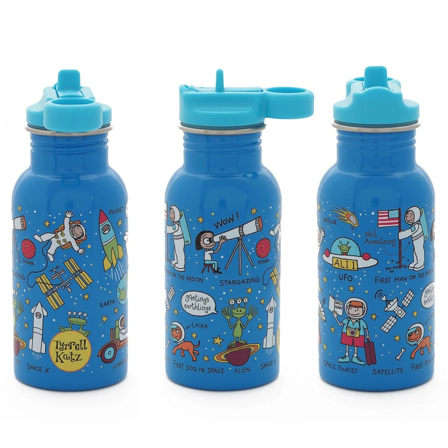 Tyrrell Katz Pipetli Çelik Matara 400ml - Space