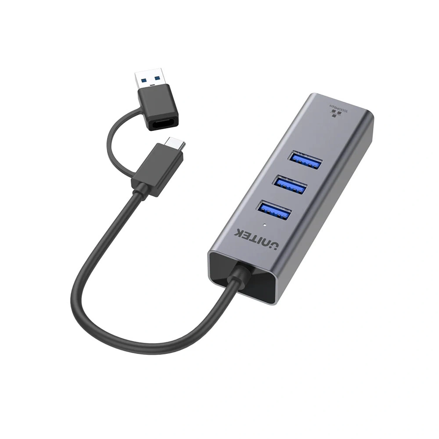 UNITEK 4-IN-1 ETHERNET HUB (Y-3088B)