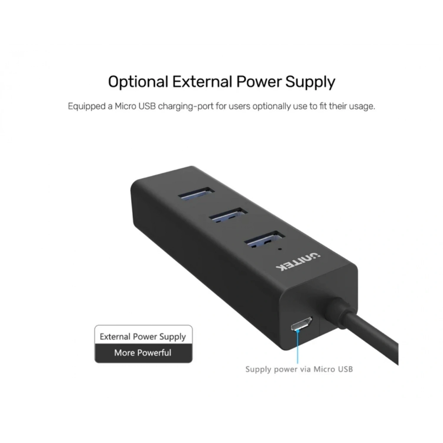 UNITEK 4 PORTS USB 3.0 HUB (Y-3089)