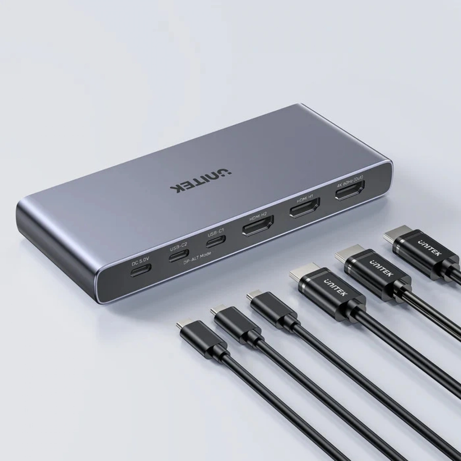UNITEK 4K HDMI/USB-C SWITCH 4IN1OUT(V1313AGY01-EU)