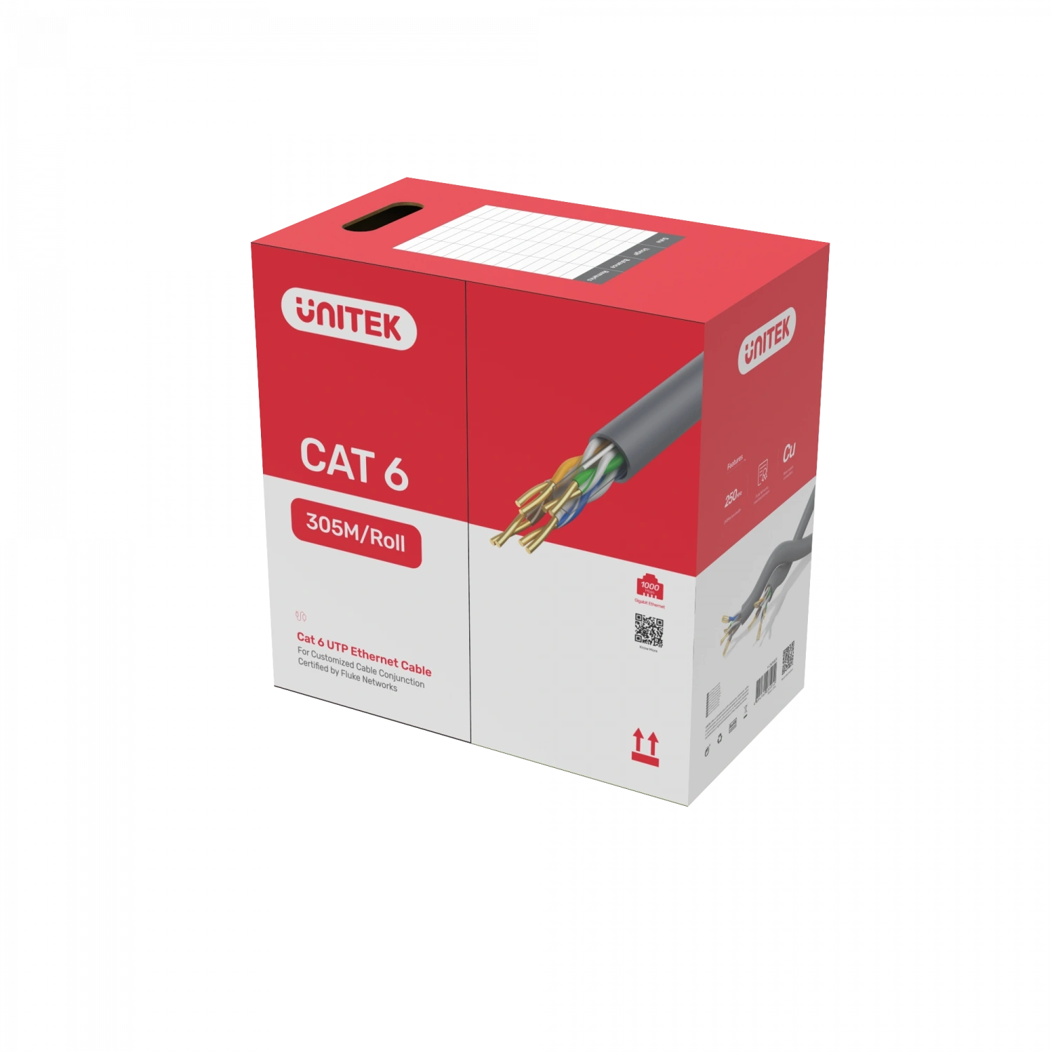 UNITEK CAT6 UTP 305M BAKIR KABLO 23AWG (Y-C876AGY)