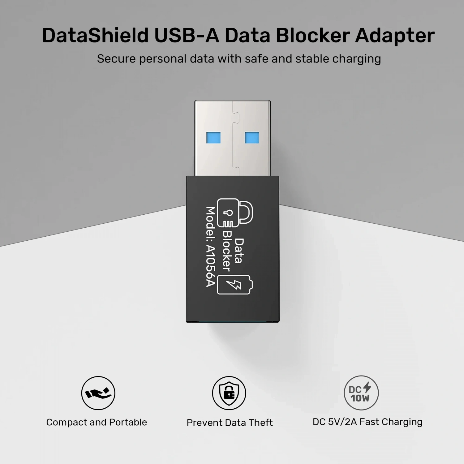 UNITEK DATASHIELD USB-A VERI ENGELLEYICI ADAPTOR (A1056ABK01)