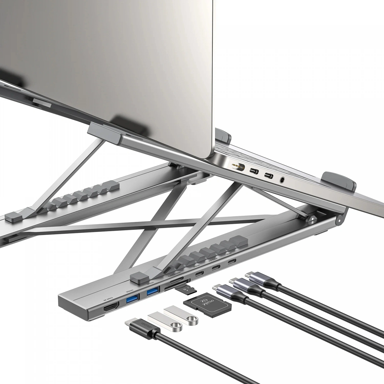 UNITEK KATLANABİLİR NOTEBOOK STANDI VE BAĞLANTI İSTASYONU (D1137AGY01)