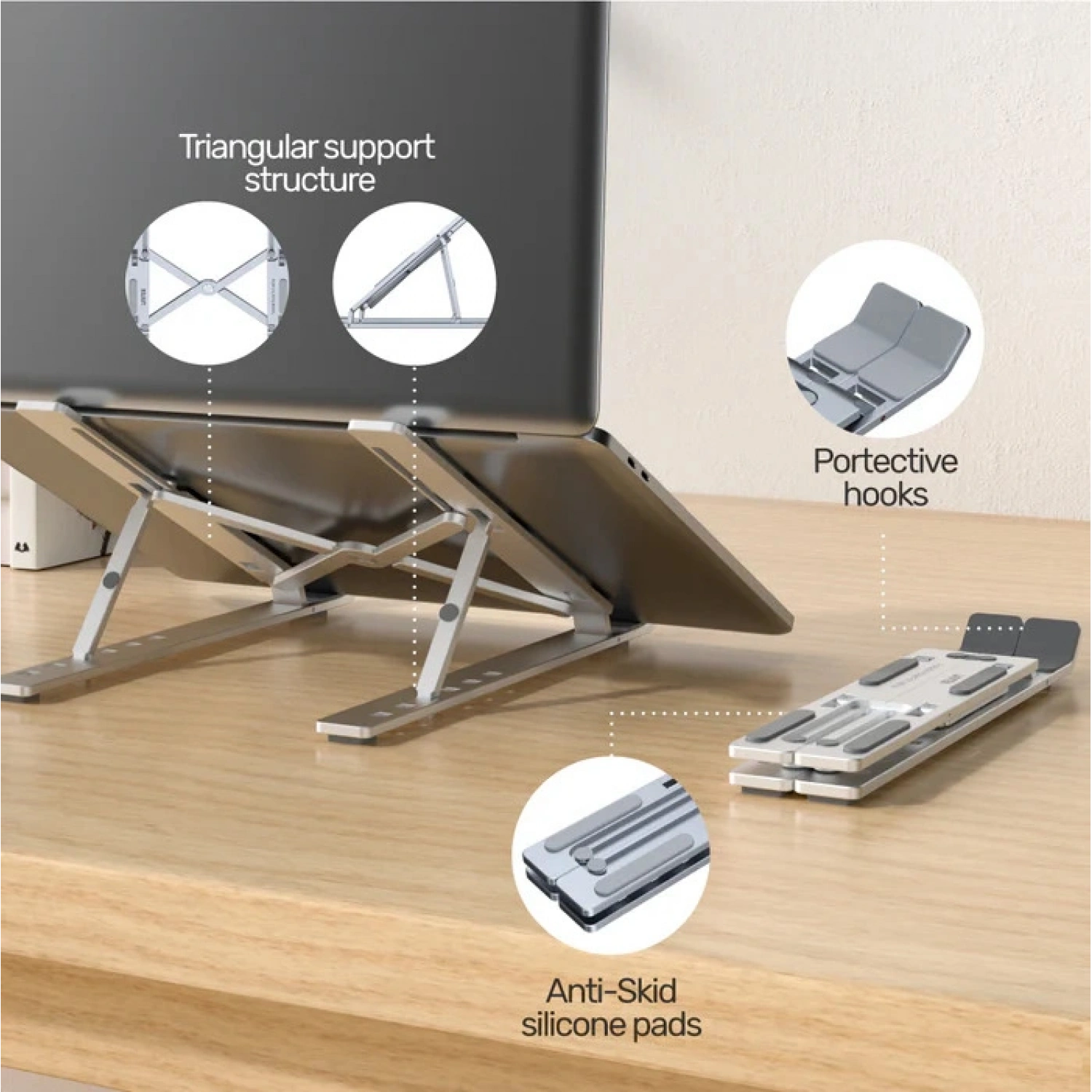UNITEK MEKANIK KATLANABILIR LAPTOP STAND (OT155SL)