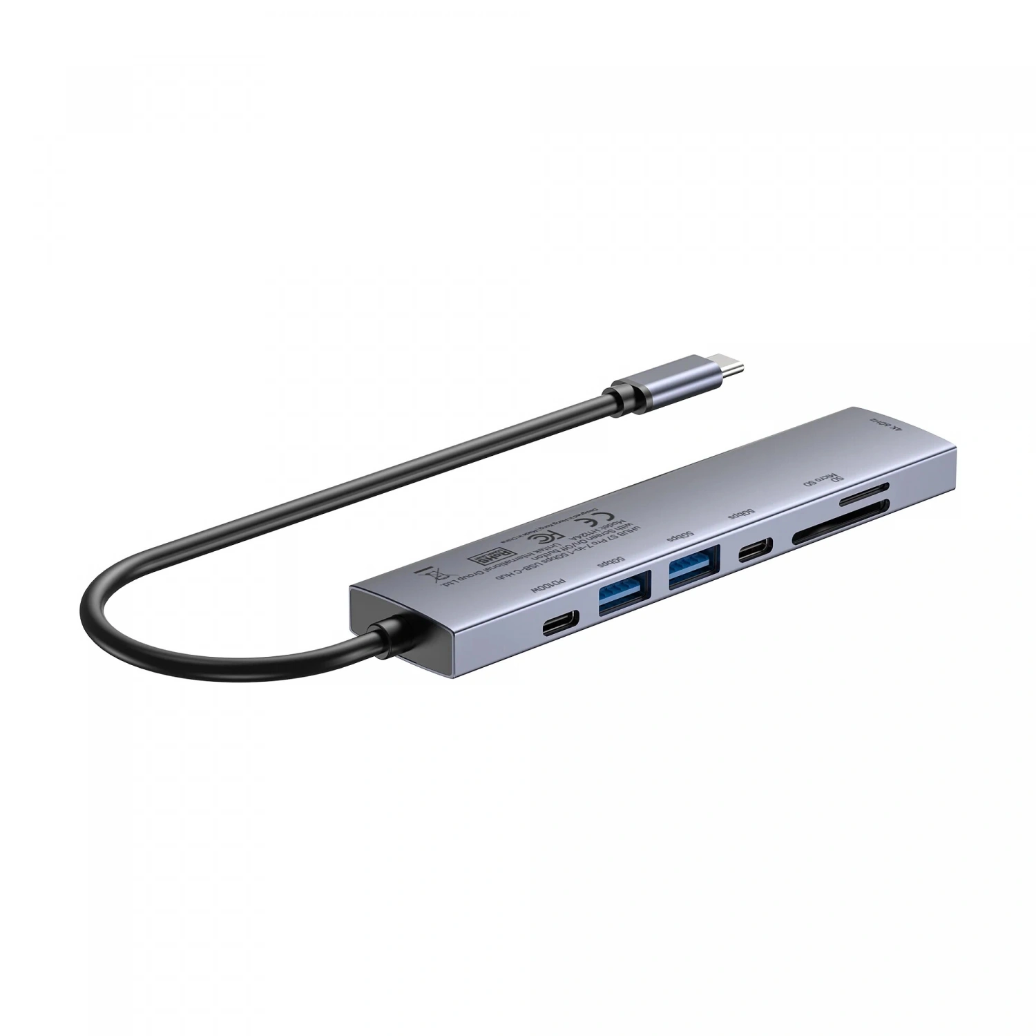 UNITEK UHUB S7 PRO 7-IN-1 5GBPS USB-C HUB (H1124AGY01)