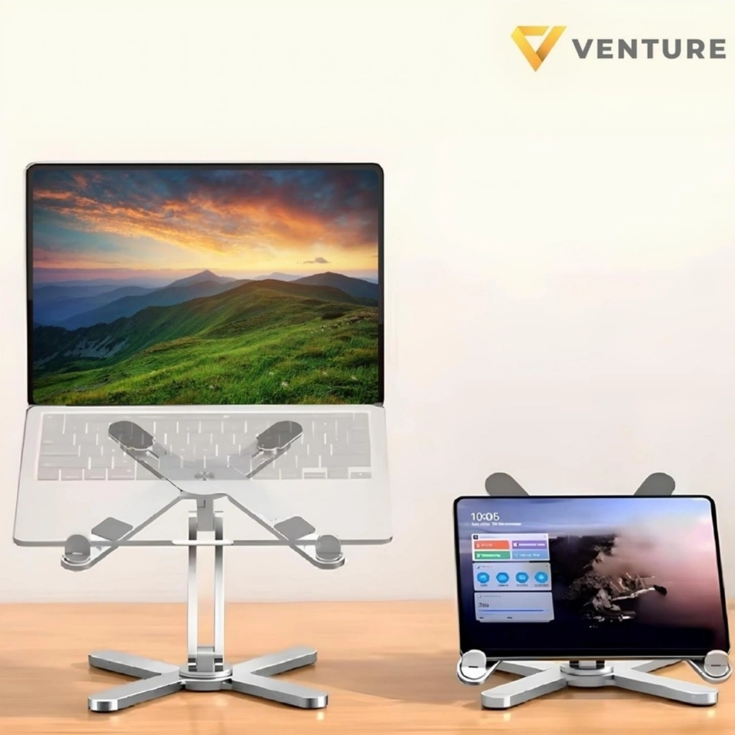 Venture VNT-8001 360° Her Yöne Ayarlanabilir 15.6 Alüminyum Portatif Notebook Stantı