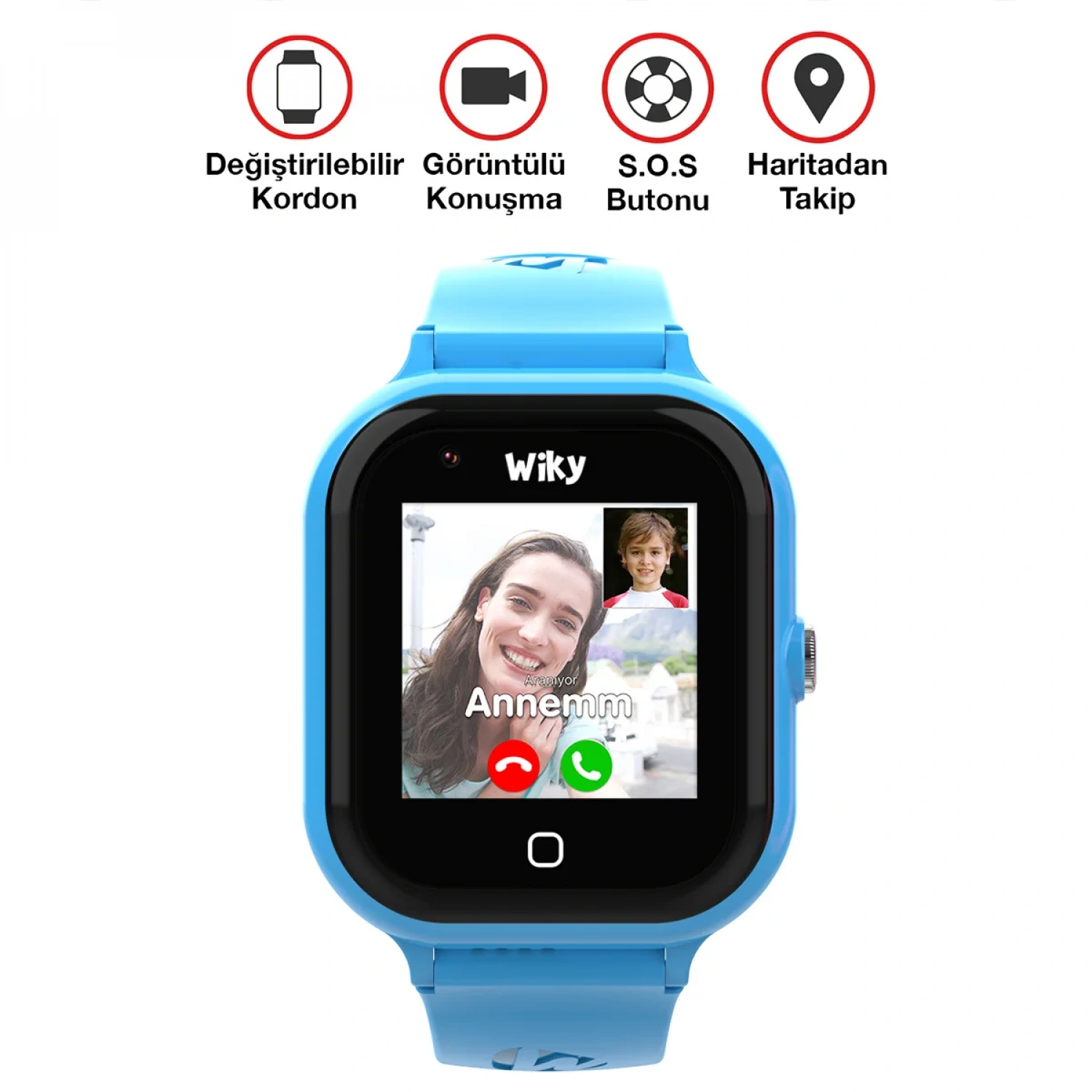 Wiky Watch 4S Mavi Akıllı Çocuk Saati