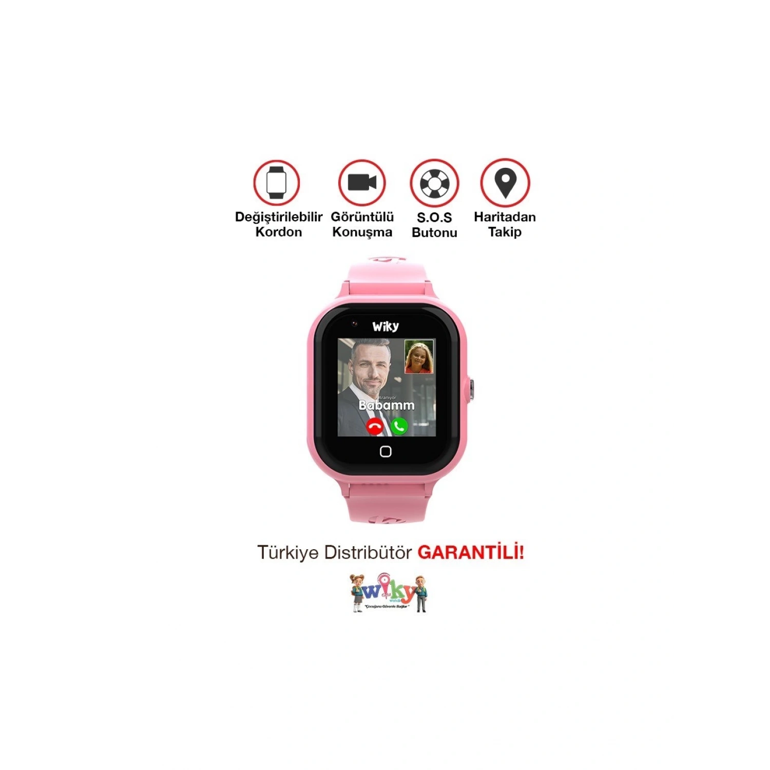 Wiky Watch 4S Pembe Akıllı Çocuk Saati