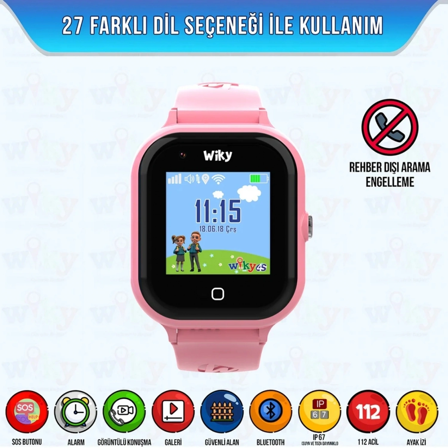 Wiky Watch 4S Pembe Akıllı Çocuk Saati
