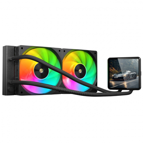 Hyper Rocket 240MM ARGB WL240L040 Siyah 4 inç LCD İşlemci Sıvı Soğutucu