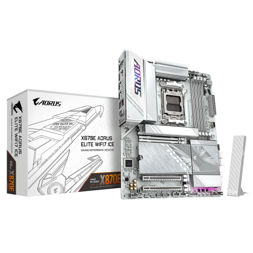 Gigabyte X870E AORUS ELITE WIFI7 ICE DDR5 M.2 HDMI DP ATX AM5 Anakart