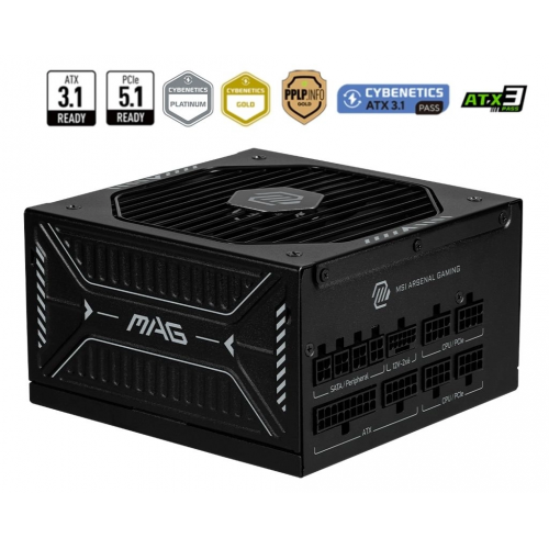 MSI MAG A850GLS PCIE5 850W 80+ Gold Full Modüler Power Supply