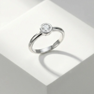 0,05 ct Moren Tektaş Pırlanta Yüzük