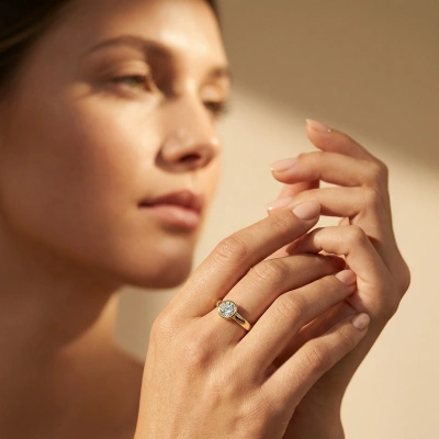 0,05 ct Novia Tektaş Pırlanta Yüzük