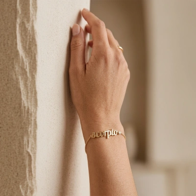 Akrep Burcu Zodiac Pırlanta Bileklik