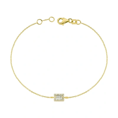 Baget Taşlı Altın Bileklik