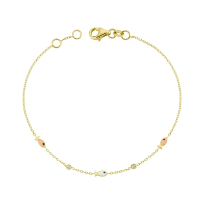 Bereket Balık Mineli Altın Bileklik