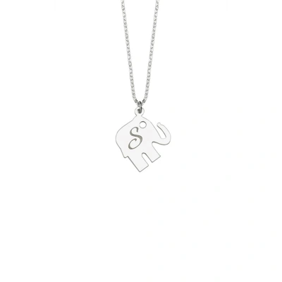 Lazer Kesim Harfli Orta Boy Fil Kolye