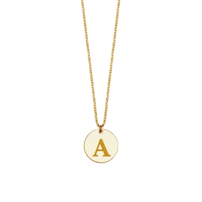 Lazer Kesim Plaka A Harfli Kolye