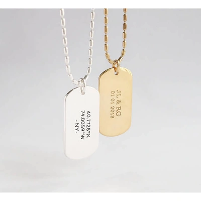 Lazer Kesim İsimli Künye Kolye