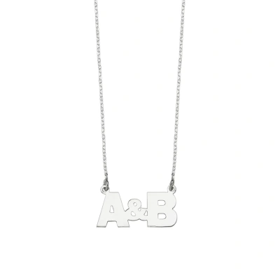 Lazer Kesim İkili Harf Kolye