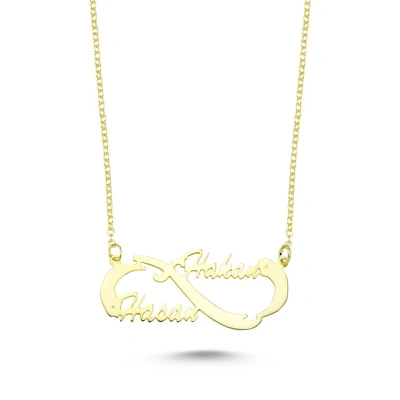 Lazer Kesim Sonsuzluk İsim Kolye