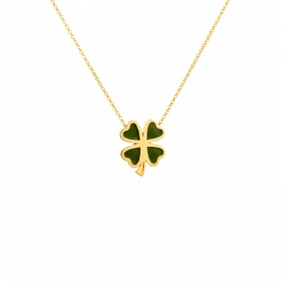 Enamel Clover Luck Necklace