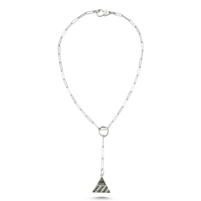 Modern İtalyan Zincir Ra Gözü Piramit Kolye