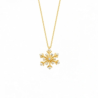 Stone Snowflake Necklace