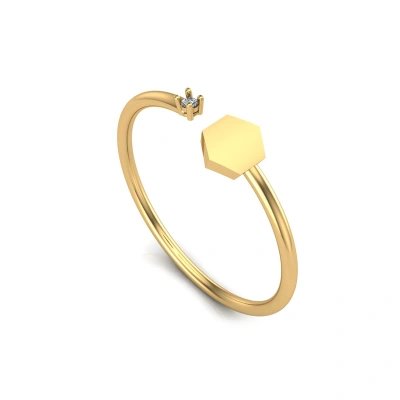 Tektaş Pırlantalı Petek Yüzük 0.05ct