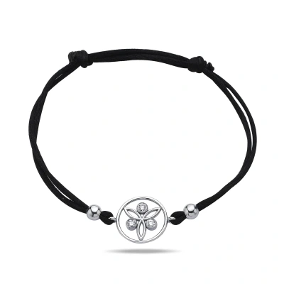 Üç Pırlantalı Stilize Melek Bileklik